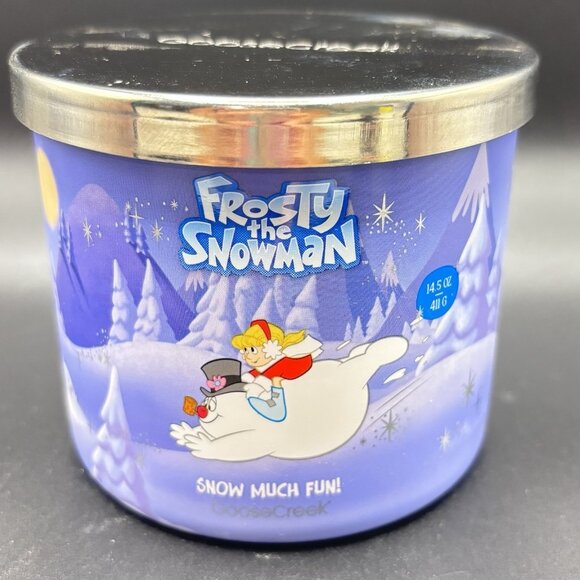 Goose Creek Candle Co. Other - Goose Creek Frosty The Snowman 3 Wick Jar Candle Snow Much Fun Peppermint 14.5oz